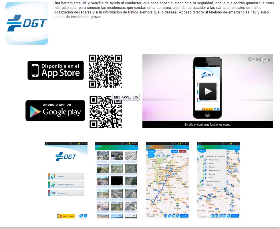 Información de #tráfico #radares, restricciones, puntos negros...aplícatelo: #appDGT