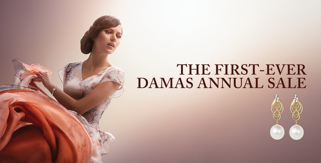 Our First-Ever Damas Annual Sale. Enjoy up to 50% off* a wide range of jewellery at all Damas stores.