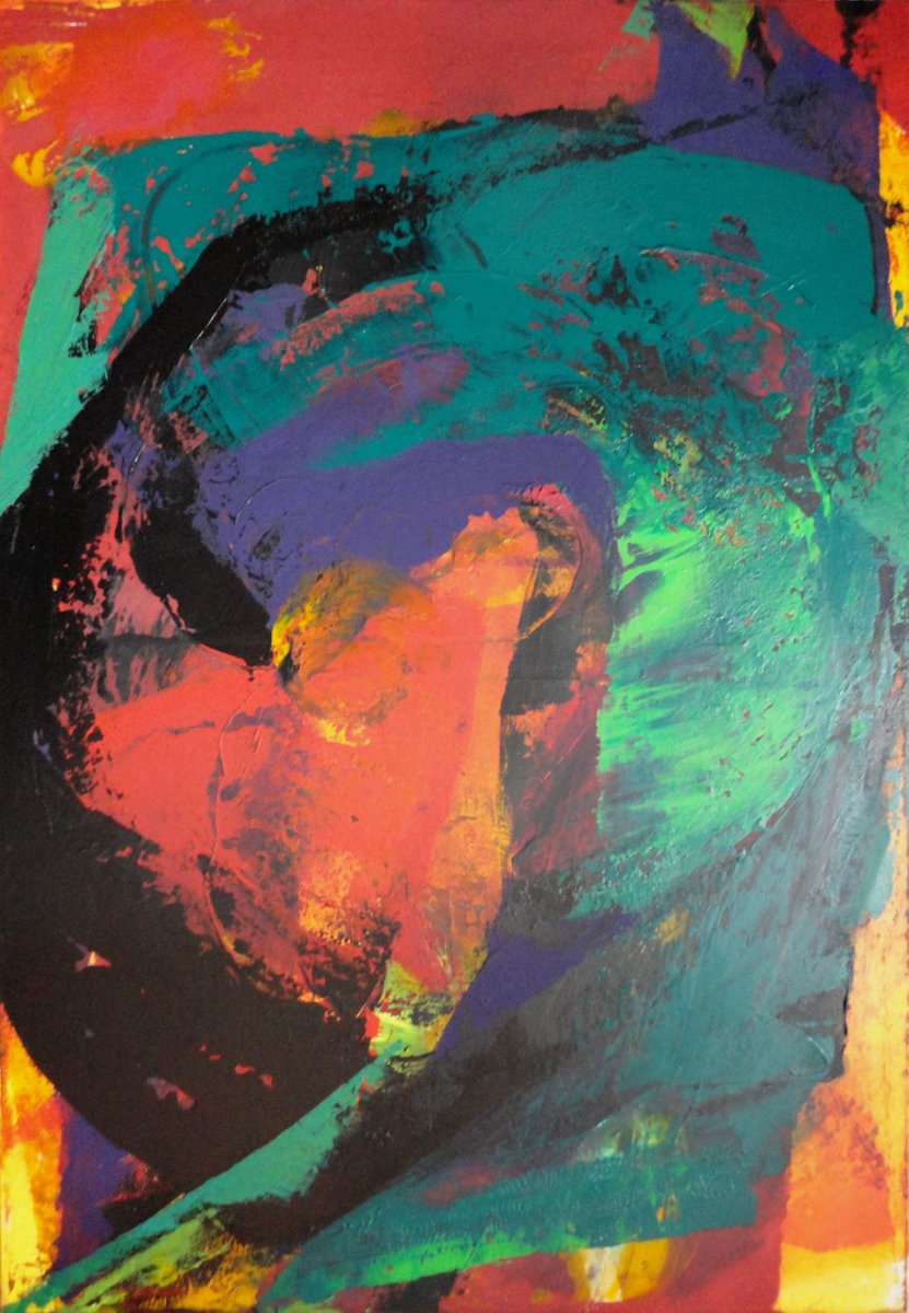 Stunning! Uros Paternu's Untitled, Acrylic on canvas (70 x 100 cm/ 28 inch x 40 inch). buff.ly/1LM24EC