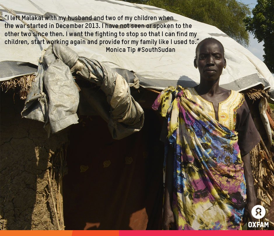 Despite the risk of extreme hunger, <a href="/Oxfam/">Oxfam International</a> is helping families in #SouthSudan to survive bit.ly/1OKucdA