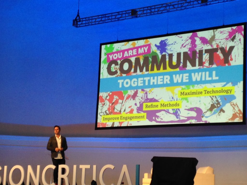 lisabourgeois's tweet image. Kicking off Day 2 of #VCSummit - people matter! Customer are people, not "respondents" @reidandrew @visioncritical
