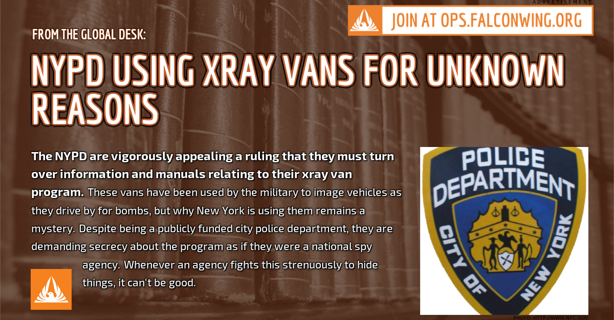 FalconwingNews's tweet photo. #NYPD using #xray vans for unknown reasons [https://t.co/0klm1vcMhr] https://t.co/kE1ftmwd1C