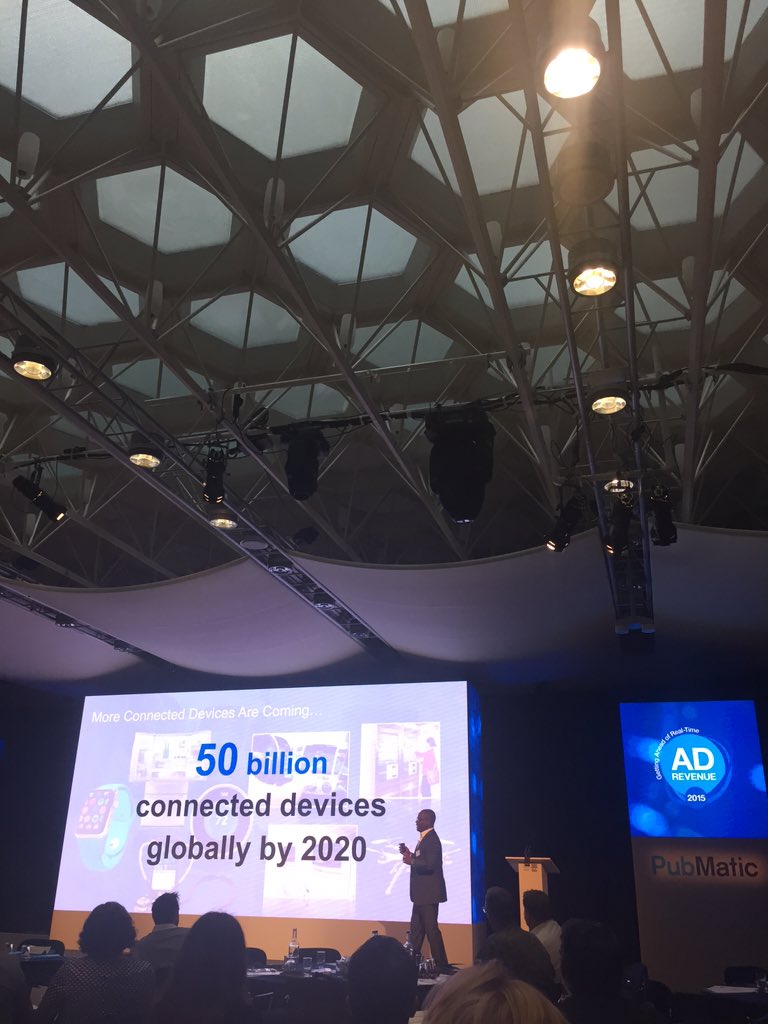 Gu881n5's tweet image. .@PubMatic President @kirkm3 brings to a close #AdRevEU2015 (This slide shows why16 will be year of #DeviceGraph)