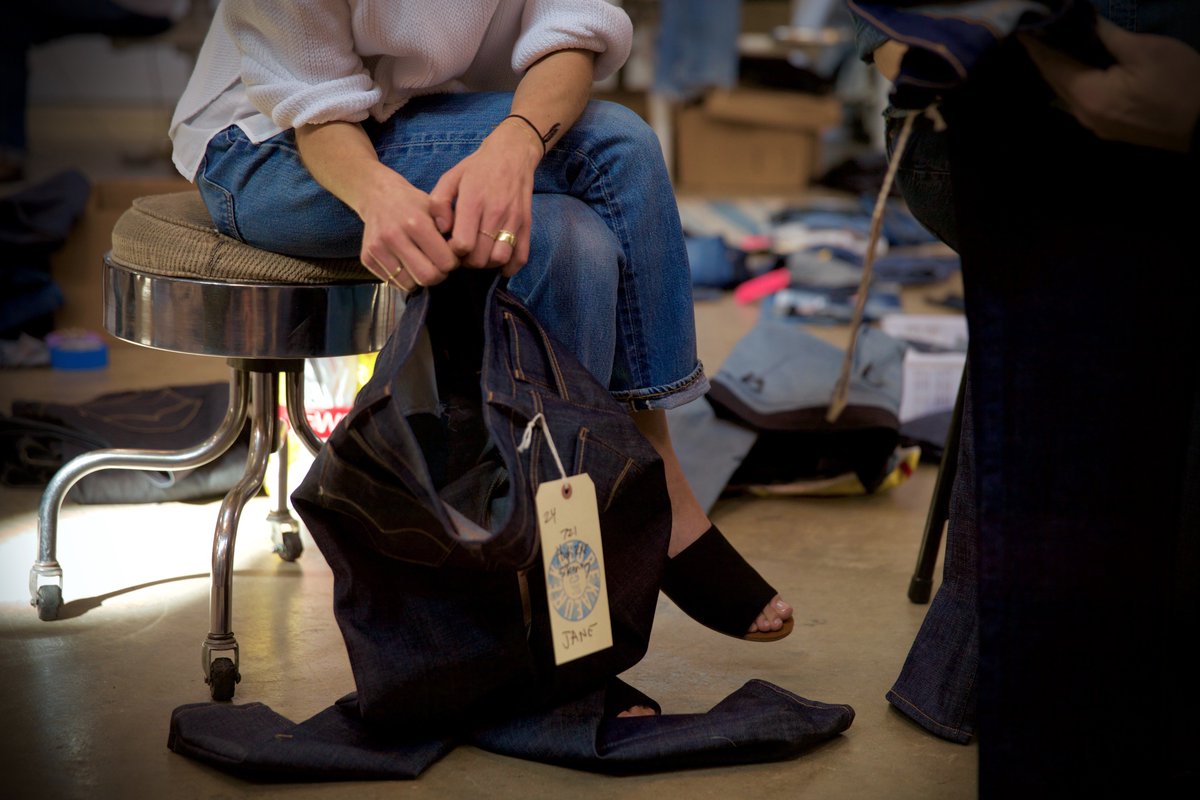 Designed by <a href="/JeanStories/">Jean Stories</a>. Handmade in San Francisco. Available now. Shop #LevisxJeanStories: bit.ly/1OKI7QV