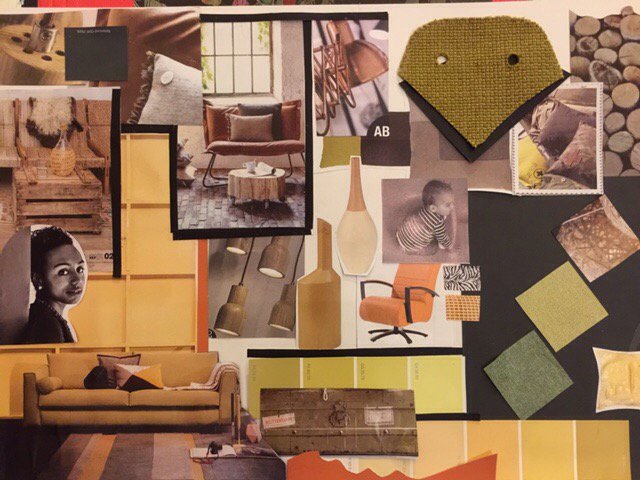 Workshop #moodboardmaken Kunstwerken!Kleur, sfeer, materiaal mooi op elkaar afgestemd <a href="/PaulaHuizenga/">ByPaula</a> @HomeCenter_nl