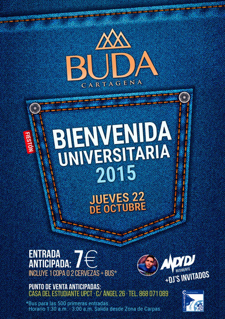 casadestupct's tweet photo. No te quedes sin entrada de @BudaCartagena para #AcogidaUPCT. Compra tus entradas en @casadestupct @UPCTnoticias https://t.co/dwt6VdAJGE