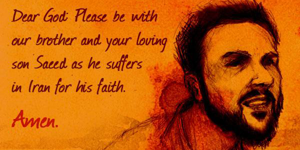 Please take a moment to pray for #PastorSaeed, our persecuted brother in Christ.