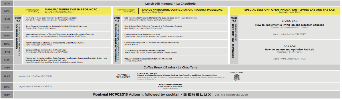 mcpc2015's tweet image. This afternoon schedule! #MCPC2015