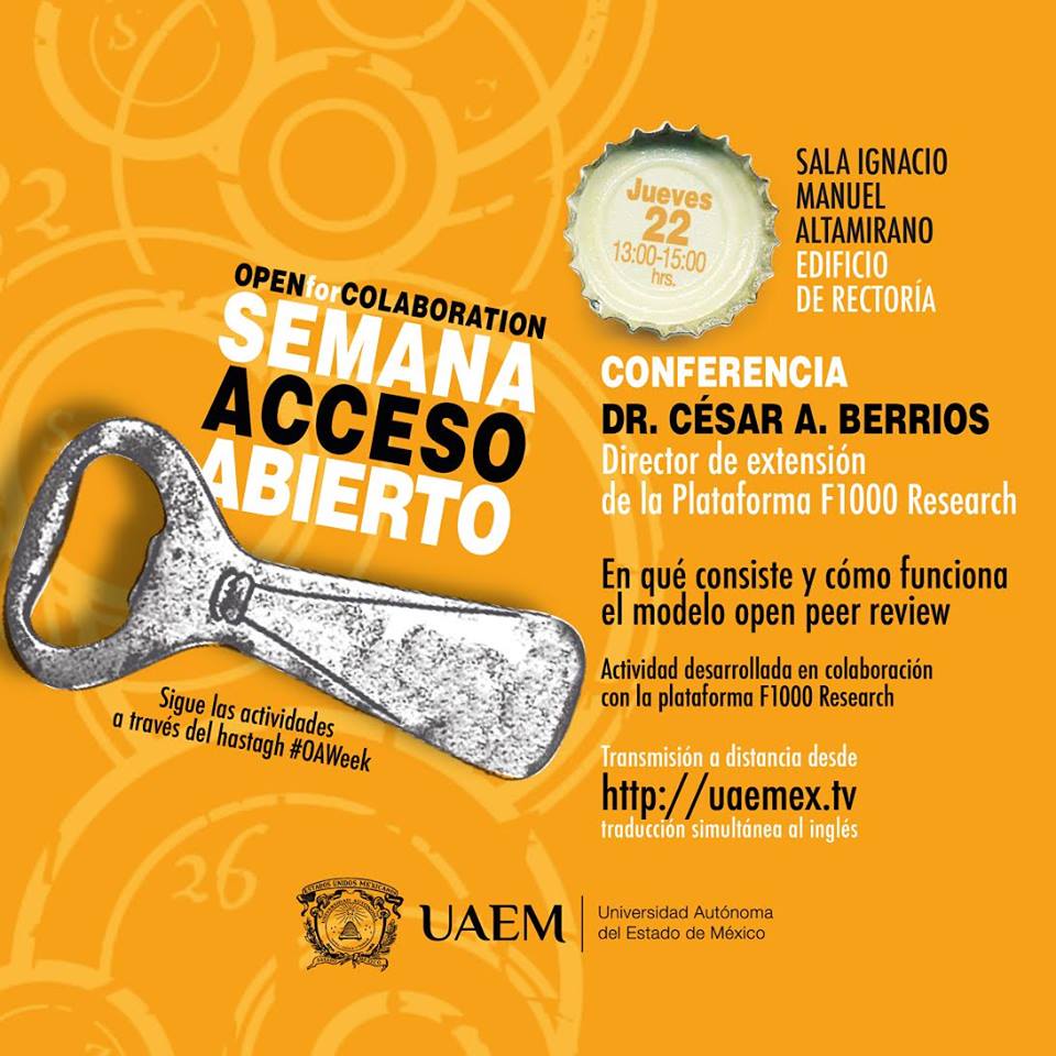 SIC_UAEMex's tweet image. ¡Conéctate a la #openaccessweek2015! Habrá transmisión en vivo por @uaemextv, ¡no te la pierdas!
