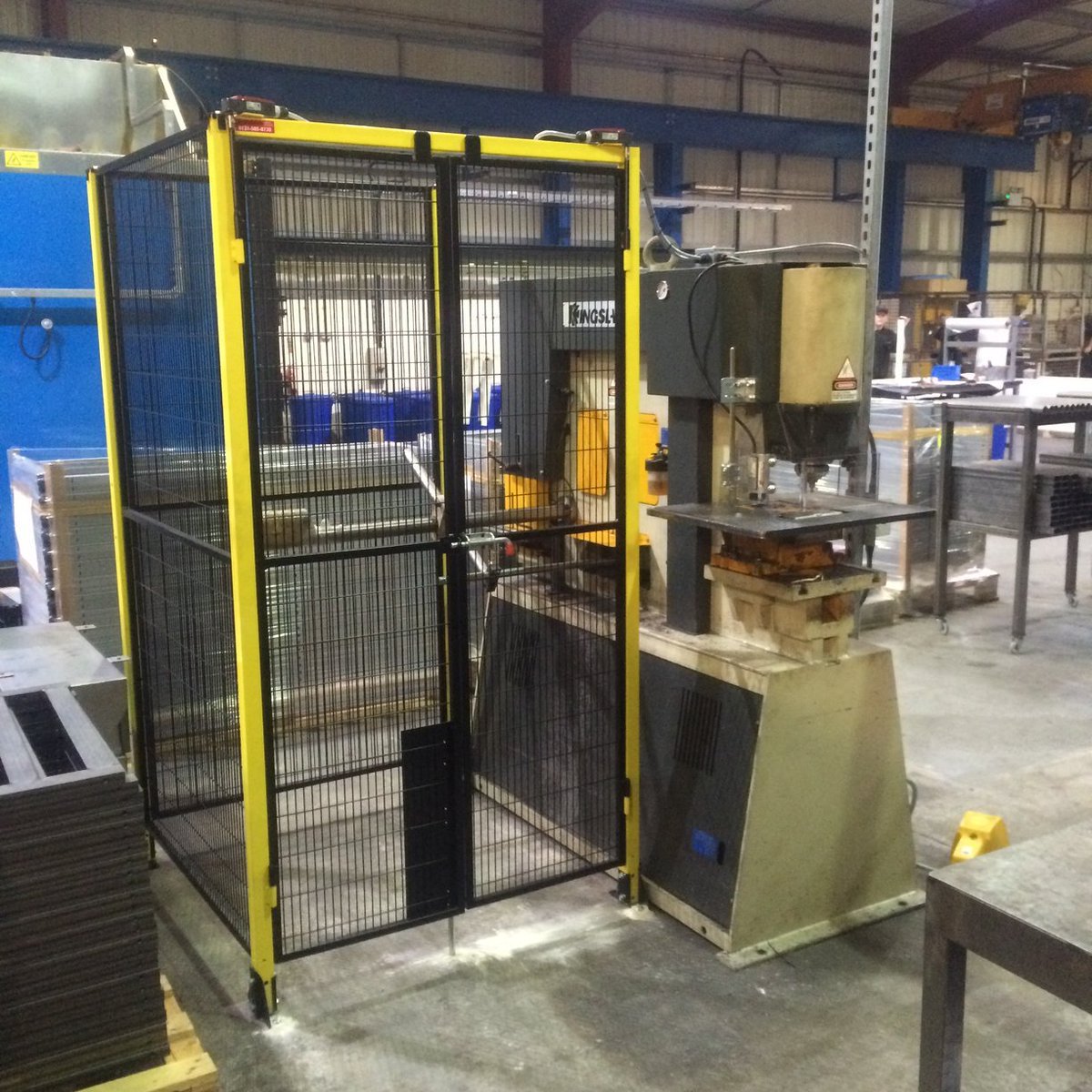 Our latest Kingsland Hydraulic Punch #machineguard with #perimeterguards for cropping bars!