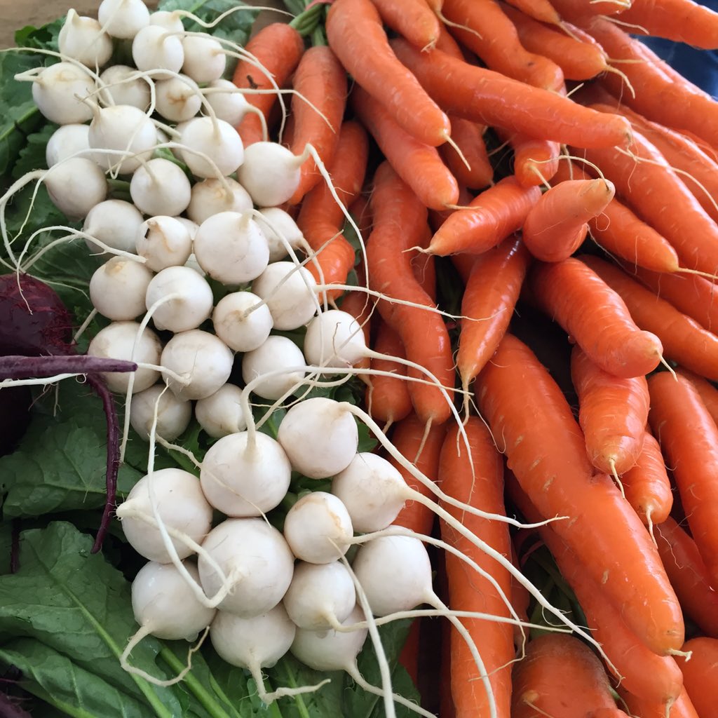 wbcstudios's tweet image. Going to be sad when the farmer's market is gone for the season. Veggies from #Drumlinfarm @WatertownMarket