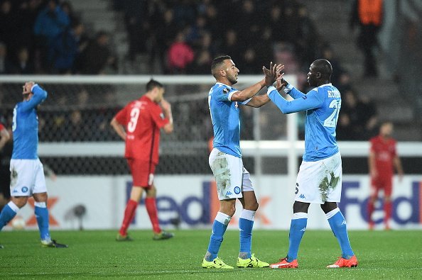 fcmidtjylland's tweet image. Congratulations &amp;amp; thank you 
for a great match, @sscnapoli !!
#UEL #fcmidtjylland #napoli