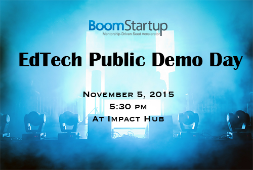 BoomStartup's tweet photo. EdTech Demo Day is only two weeks away! Do you have your tickets? RSVP: https://t.co/jSAAVHkVDe #edtechdemoday https://t.co/BCHc7lniB8