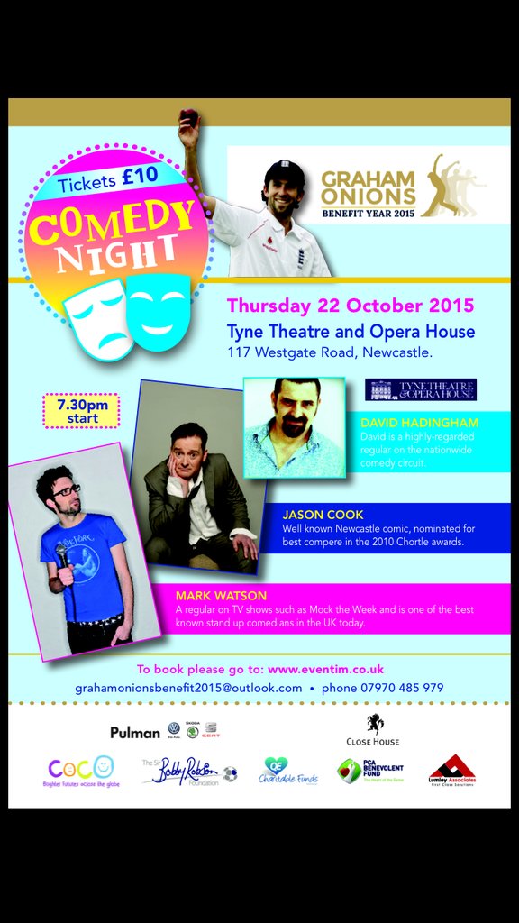 Martycricket's tweet photo. Off to the comedy night for @BunnysBenefit Should be a laugh
 Never heard @BunnyOnions crack a joke before! https://t.co/xE7peE6Z26