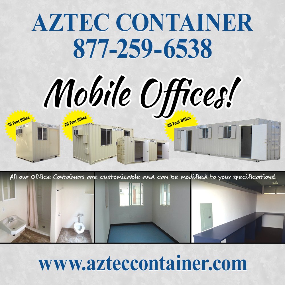 AztecContainers's tweet image. Modified containers are a very popular and excellent choice for remote Offices. Call for a quote now 877-259-6538