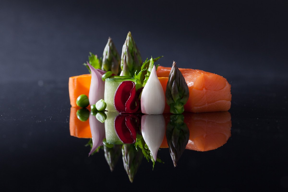 Scottish Salmon - Gemüse - Sellerie-Chips