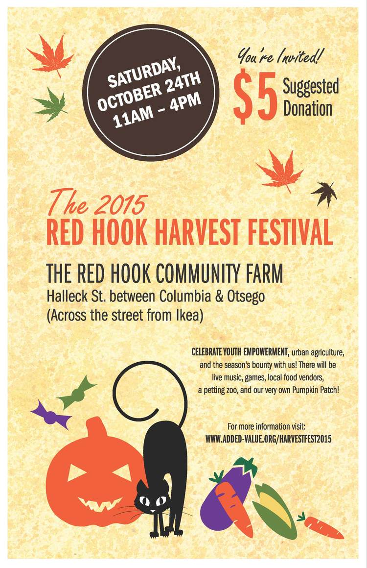 redhookcsa's tweet image. Join us this Saturday for Added Value's annual Harvest Festival!