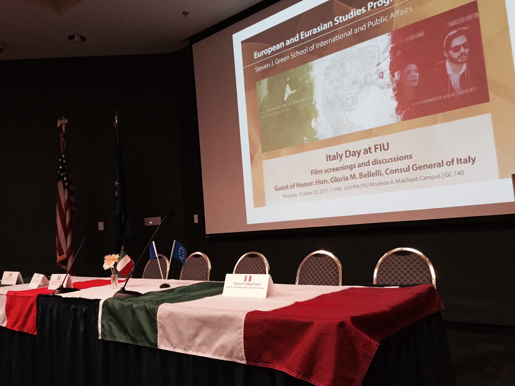 .<a href="/MEUCEFIU/">EUCenterOfExcellence</a> thanks and appreciation Consul General of Italy Gloria Bellelli today for attending Italy Day <a href="/FIU/">FIU</a>