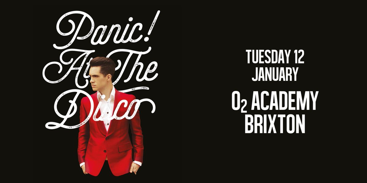 London we're playing O2 Brixton on 12/1 to celebrate Death Of A Bachelor. Tix on sale 30/10 gigst.rs/PATD