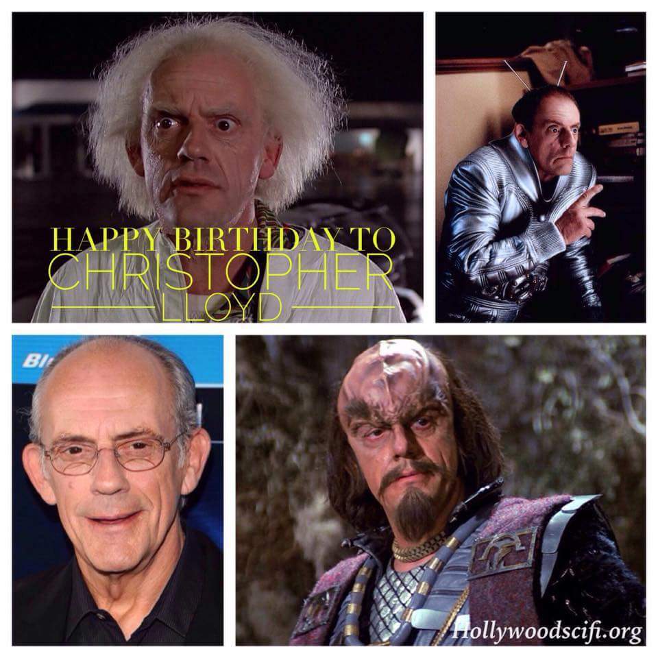 Happy Birthday Christopher Lloyd! Doc Brown, Uncle Fester, Judge Doom, Commander Kruge, Reverend Jim Ignatowski. 