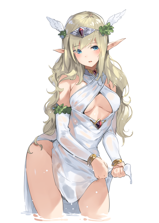 「むっちりエルフ 」|パセリのイラスト
