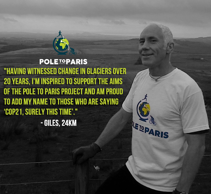 poletoparis's tweet photo. On day one of the #NorthernRun #UK Relay, @gilesruck covered 24km! Thanks Giles! #RoadtoParis #COP21 https://t.co/KxR7sqmonb