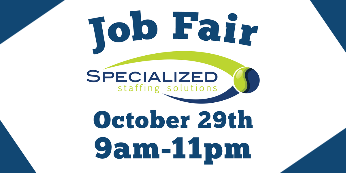 specialstaffing's tweet photo. Join Specialized Staffing Solutions and Michigan Works Thursday October 29th for a Job Fair!
https://t.co/hYIyxdX4ZP https://t.co/Lzf0czMG2S