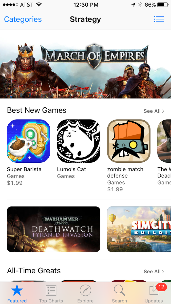 Front page of new Strategy games in <a href="/AppStoreGames/">App Store Games</a>!