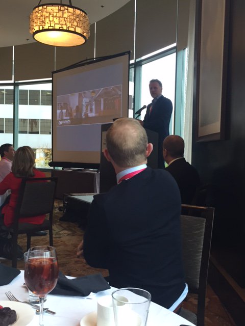 David Kinnaird from <a href="/AvantaOffices/">Avanta Offices</a> on stage at the  #GWA2015DEN <a href="/kinnairdd/">David Kinnaird</a>