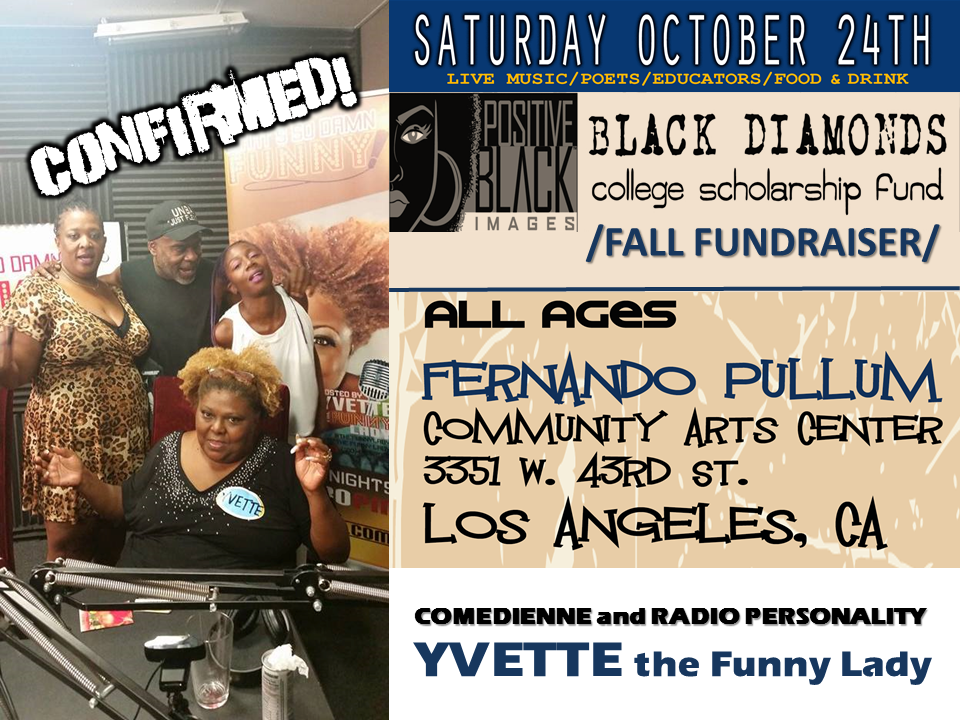ImPositiveBlack's tweet photo. Carlo Cotton joins Yvette The Funny Lady co-hosting our Fall Scholarship Fundraiser.  Sat. Oct. 24th in Los Angeles https://t.co/47r6k9Ipxf