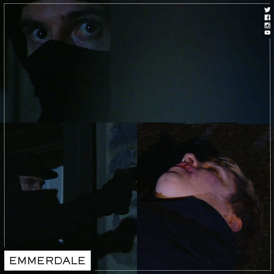 emmerdale's tweet image. REVEALED! ROSS SHOT ROBERT! #EmmerdaleRewind