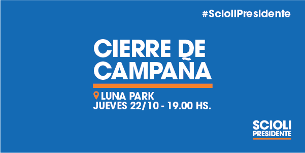 pjconquintela's tweet photo. #HOY 19HS, cierre de campaña de @danielscioli en #LunaPark. ¡RT si vas a estar ahí acompañándolo! #ScioliPresidente https://t.co/mIpPhjmMzu