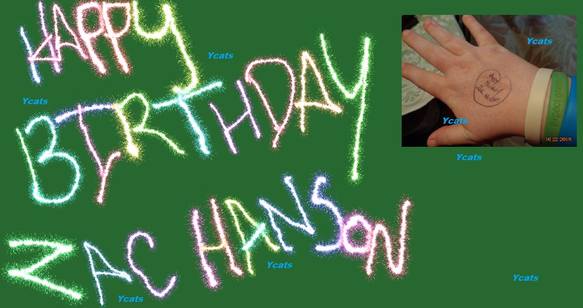 Happy Birthday Zac Hanson!!!!! 