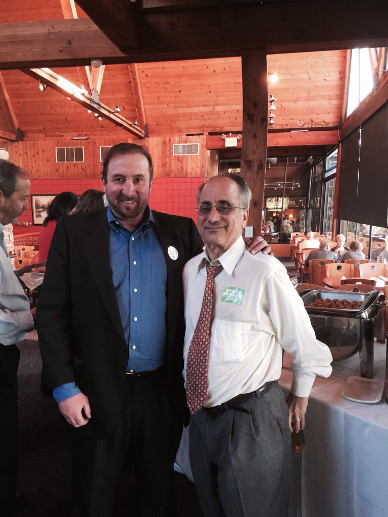 florioforjudge's tweet image. Florio for judge with one of many opponents, Sandy Berman.