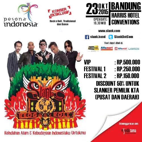 Malam ini, kita nge-band di Bandung! #ReogNRoll di Harris Hotel &amp; Conventions.. Beli tiketnya, on the spot aja!