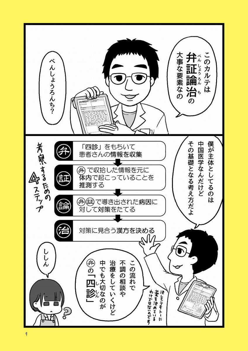 漢方薬局のお嫁さんになりました～漢方相談薬局ってどんな所なの?の巻～②
今回は中医学の治療手順「弁証論治」「四診」のお話。病気の根っこを捕まえる為には色々順序があるんですよ
よかったらRTとかファボとかくださると励みになります 