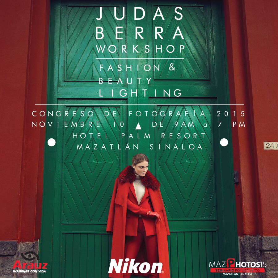 ¡Tú lo pediste!, nuestro Workshop de retrato, moda e iluminación impartido por​ <a href="/JvdasBerra/">Jvdas Berra</a> va de visita a Mazatlán.