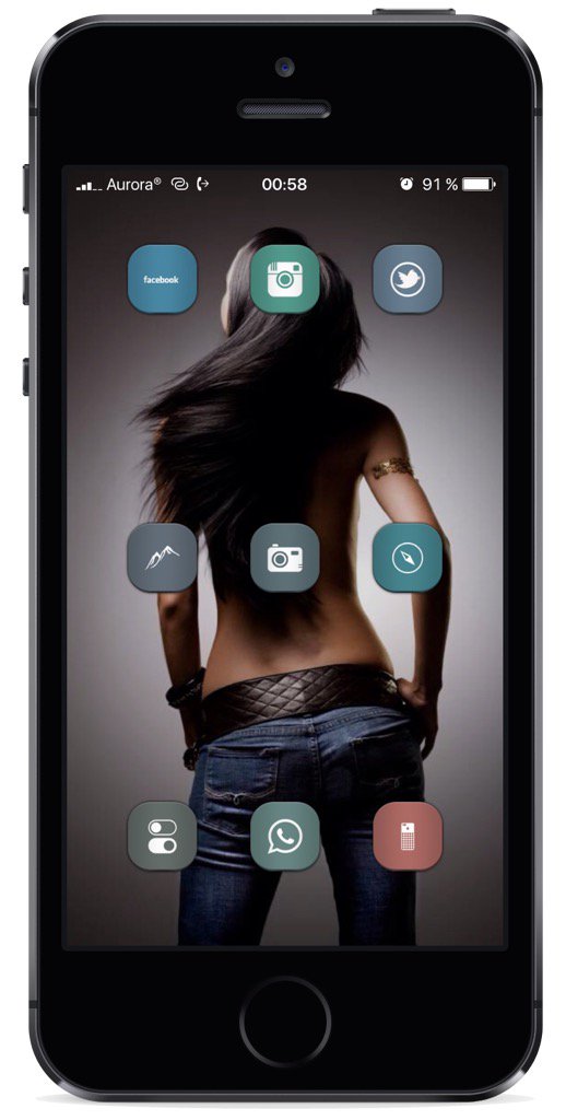 iM4CH3T3's tweet photo. My wife rockin' #SimpleiOS by @KiksRocks 👌👌👌 https://t.co/48Xga7lfCf