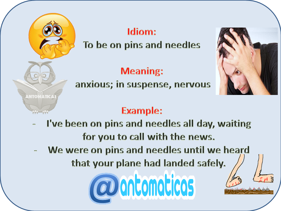 TVA PLUS on Twitter "To be on pins and needles. idioms https//t.co