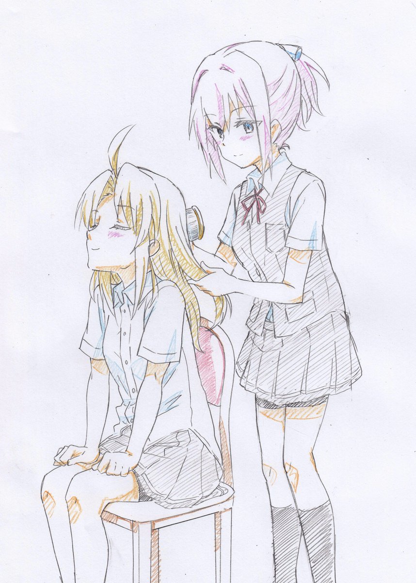 その14 髪をとかすぬいぬい すっげぇ久々ですが 葛湯のイラスト その14 髪をとかすぬいぬい すっげぇ久々ですが 葛湯のイラスト