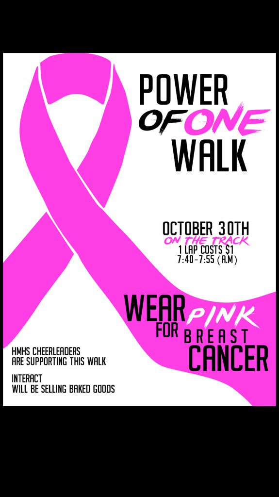 TMatozzo's tweet photo. Join us next Friday at 7:40AM. Wear pink. Walk a lap. Donate 1$. It's easy to show you care.  💖 https://t.co/M4E8P2lief