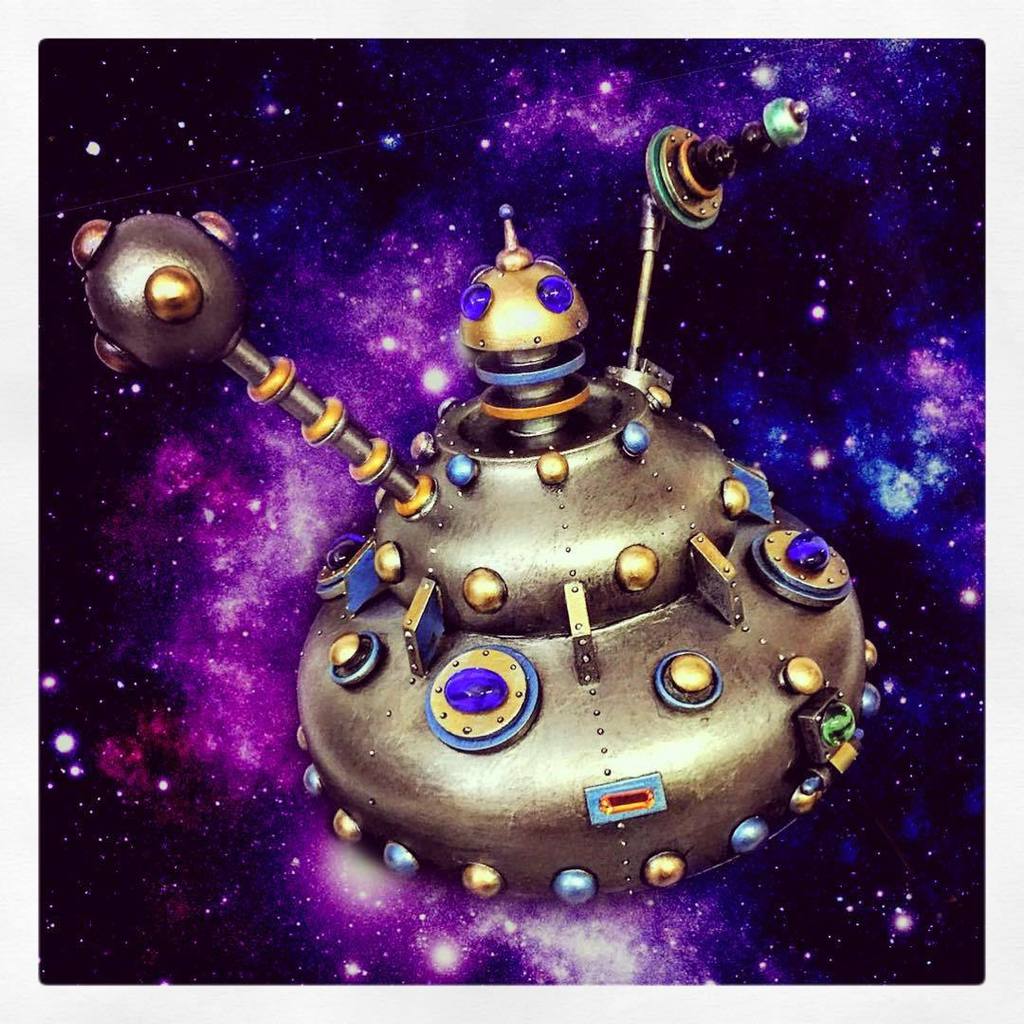 Otherbots's tweet image. &quot;The Mothership&quot; 🚀
Curious  Oddities
A Robot Art Show
At @practicalartpjx
October 1-31

#spaceboyrobot #curiousoddi…