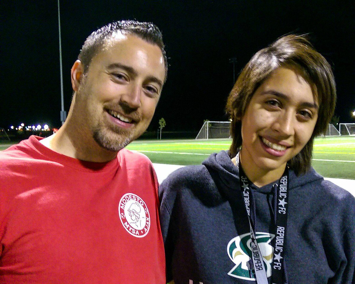 mr_rad's tweet photo. Hanging with my rock star friend @OfficialNadia16 post soccer game. Catching up on life. Good times http://t.co/1HOVlFJzPr