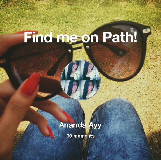 AnandaA35735709's tweet photo. I've shared 30 memories with my friends on #Path - see them now at http://t.co/IfboCI4Jru! #thepersonalnetwork http://t.co/RZnaRecOny