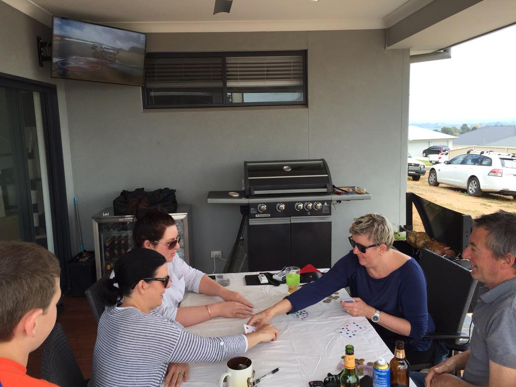 Therealbuttsy's tweet photo. Watching the great race. #Bathurst1000 #bathurstbbq http://t.co/4832UcNG29