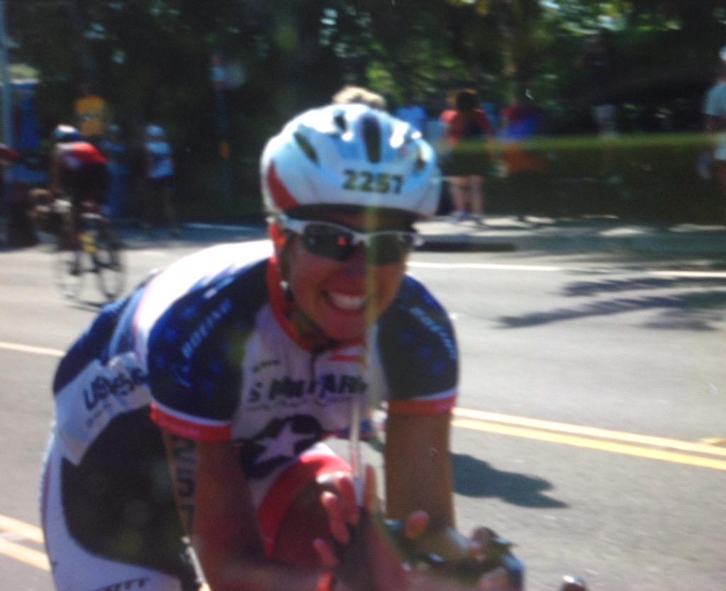 MissCirillo's tweet image. Kadler is done with the swim &amp;amp; the bike, now she has to run a full marathon. Kads is a beast. #proudskull #IMWC2015