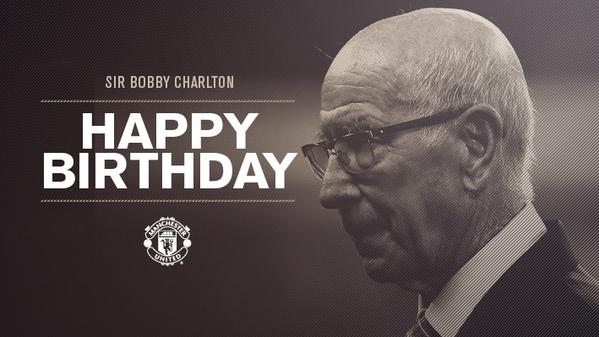 Happy birthday legend Sir Bobby Charlton ! 