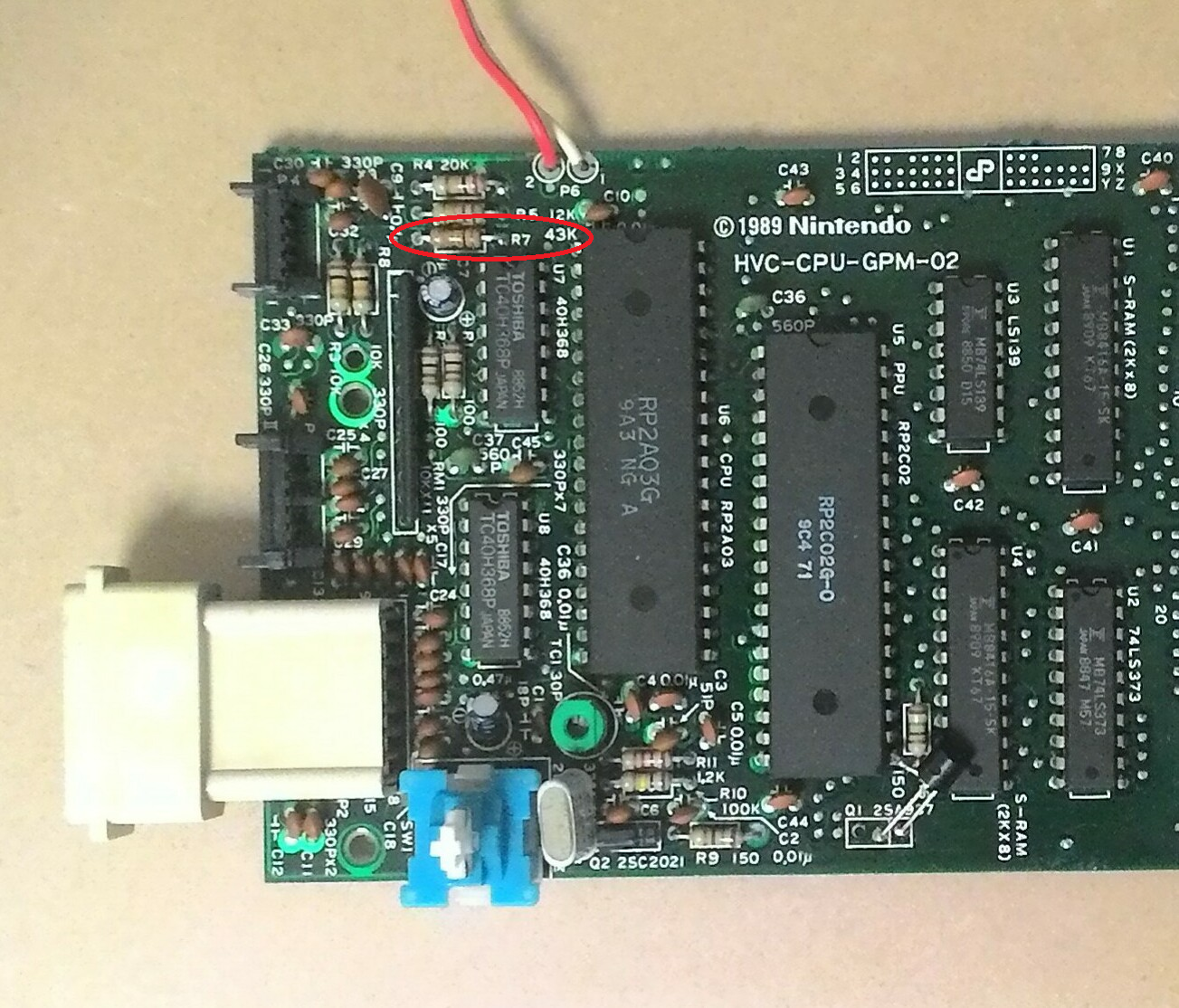 ファミコン CPU・PPU (RP2A03・RP2C02) やぼったい G リビジョン