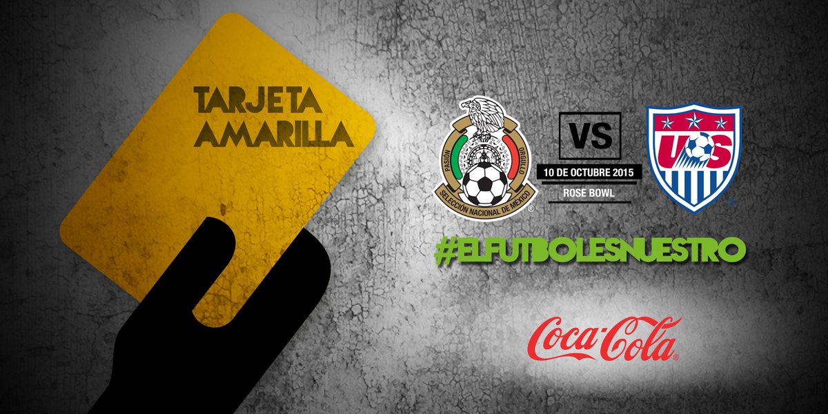 miseleccionmx's tweet image. #1TE 94´ MEX 1-1 USA @CocaColaMx informa: Tarjeta preventiva para @guemezjavier.